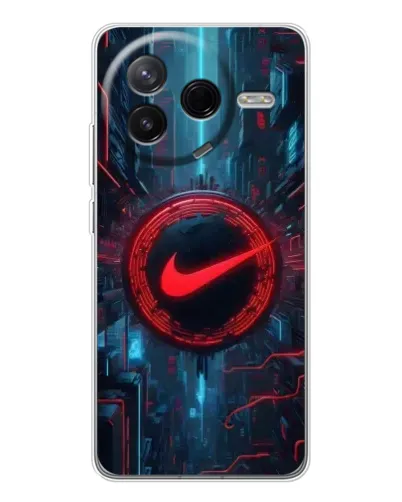 Чехол для Xiaomi Redmi K80 Ultra с картинкой «Техногенный стиль Nike»
