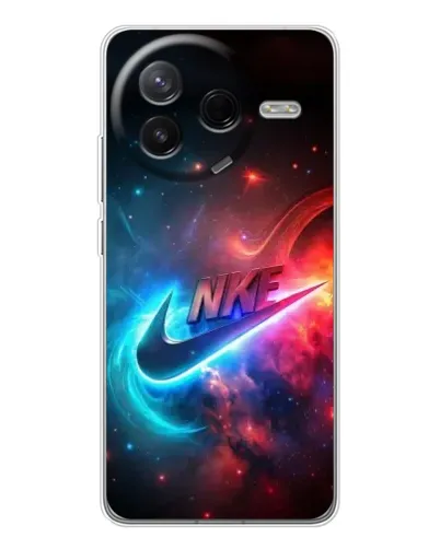 Чехол для Xiaomi Redmi K80 Ultra с картинкой «Огненный логотип Nike»