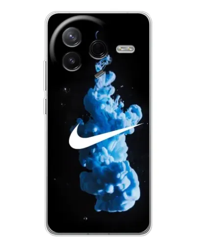 Чехол для Xiaomi Redmi K80 Ultra с картинкой «Nike и синий дым»