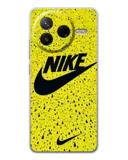 Чехол для Xiaomi Redmi K80 Ultra с картинкой «Желтый текстурный Nike»