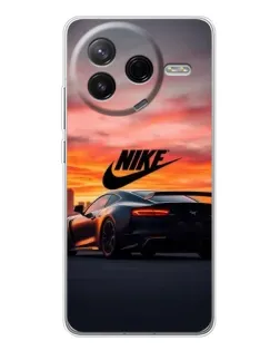 Чехол для Xiaomi Redmi K80 Ultra с картинкой «Nike и суперкар»