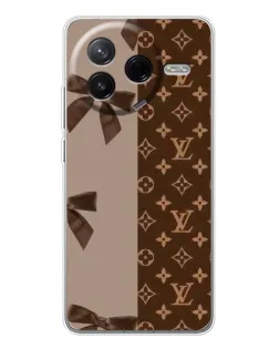 Чехол для Xiaomi Redmi K80 Ultra с картинкой «Louis Vuitton — банты»