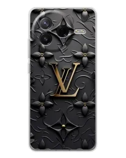 Чехол для Xiaomi Redmi K80 Ultra с картинкой «Кожаная текстура LV»