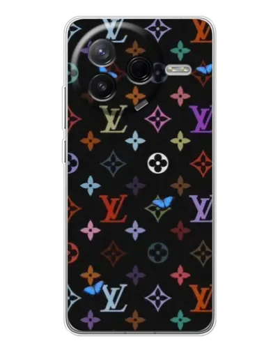 Чехол для Xiaomi Redmi K80 Ultra с картинкой «Цветная монограмма LV» Чехол для Xiaomi Redmi K80 Ultra с картинкой «Цветная монограмма LV»
