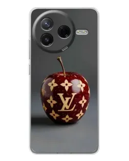 Чехол для Xiaomi Redmi K80 Ultra с картинкой «Красное яблоко LV»