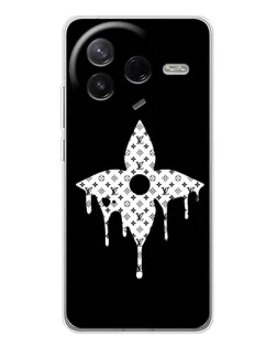 Чехол для Xiaomi Redmi K80 Ultra с картинкой «Цветочная монограмма»