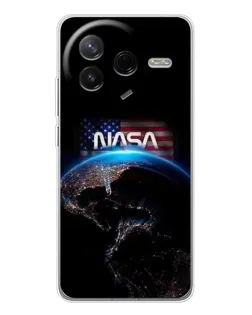 Чехол для Xiaomi Redmi K80 Ultra с картинкой «Земля из космоса NASA»