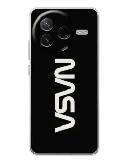 Чехол для Xiaomi Redmi K80 Ultra с картинкой «NASA — вертикальный логотип»