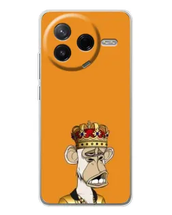 Чехол для Xiaomi Redmi K80 Ultra с картинкой «Золотая обезьяна Bored Ape»