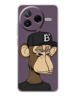 Чехол для Xiaomi Redmi K80 Ultra с картинкой «Bored Ape в кепке»
