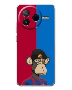 Чехол для Xiaomi Redmi K80 Ultra с картинкой «Bored Ape — фанат Барсы»