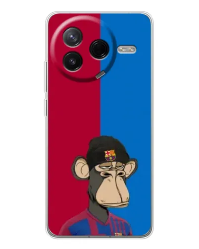 Чехол для Xiaomi Redmi K80 Ultra с картинкой «Bored Ape — фанат Барсы» Чехол для Xiaomi Redmi K80 Ultra с картинкой «Bored Ape — фанат Барсы»