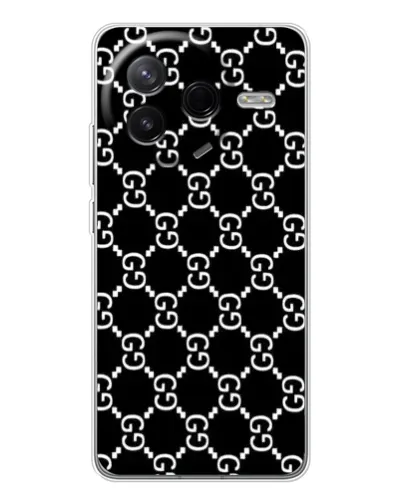Чехол для Xiaomi Redmi K80 Ultra с картинкой «Gucci — сетчатый паттерн»