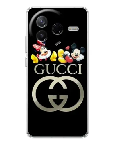 Чехол для Xiaomi Redmi K80 Ultra с картинкой «Gucci — герои Disney»