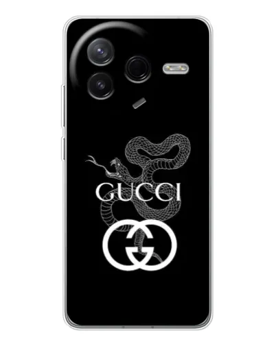Чехол для Xiaomi Redmi K80 Ultra с картинкой «Gucci — серебряная змея»