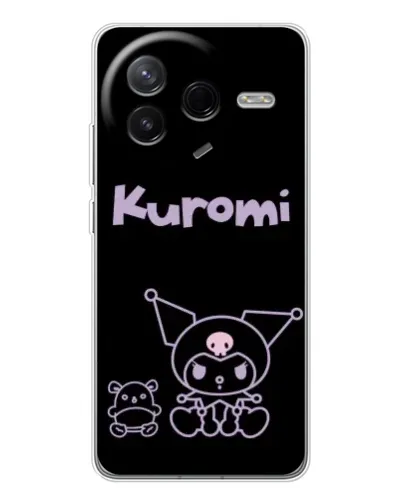 Чехол для Xiaomi Redmi K80 Ultra с картинкой «Kuromi — черный минимализм» Чехол для Xiaomi Redmi K80 Ultra с картинкой «Kuromi — черный минимализм»