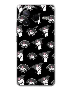 Чехол для Xiaomi Redmi K80 Ultra с картинкой «Черный паттерн Kuromi» Чехол для Xiaomi Redmi K80 Ultra с картинкой «Черный паттерн Kuromi»