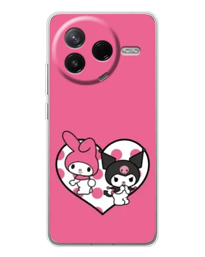 Чехол для Xiaomi Redmi K80 Ultra с картинкой «Kuromi и My Melody» Чехол для Xiaomi Redmi K80 Ultra с картинкой «Kuromi и My Melody»