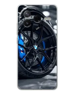 Чехол для Xiaomi Redmi K80 Ultra с картинкой «Колесо BMW вблизи»