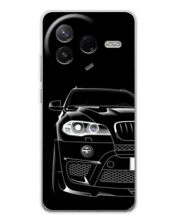 Чехол для Xiaomi Redmi K80 Ultra с картинкой «Темный силуэт BMW»