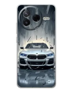 Чехол для Xiaomi Redmi K80 Ultra с картинкой «BMW в свете фар»