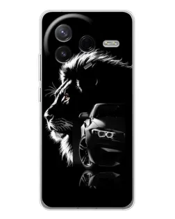 Чехол для Xiaomi Redmi K80 Ultra с картинкой «BMW и лев»