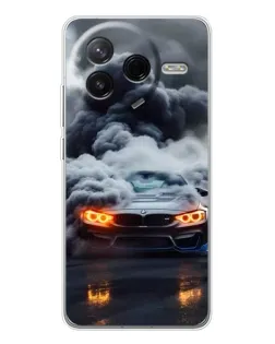 Чехол для Xiaomi Redmi K80 Ultra с картинкой «BMW в дыму»