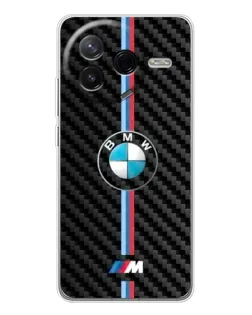 Чехол для Xiaomi Redmi K80 Ultra с картинкой «Эмблема BMW и карбон»
