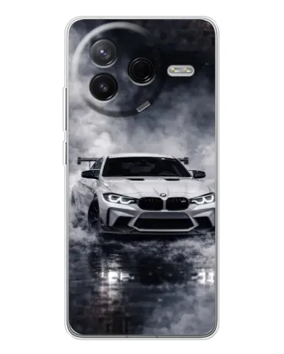Чехол для Xiaomi Redmi K80 Ultra с картинкой «BMW сквозь туман» Чехол для Xiaomi Redmi K80 Ultra с картинкой «BMW сквозь туман»