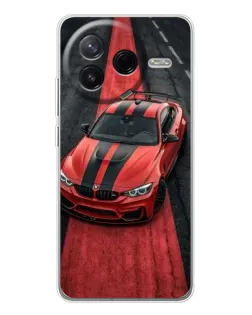 Чехол для Xiaomi Redmi K80 Ultra с картинкой «BMW на красной дорожке»
