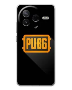 Чехол для Xiaomi Redmi K80 Ultra с картинкой «PUBG — рамка лого»