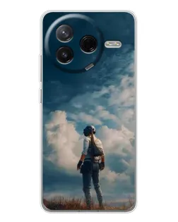 Чехол для Xiaomi Redmi K80 Ultra с картинкой «Герой PUBG на скале»
