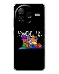 Чехол для Xiaomi Redmi K80 Ultra с картинкой «Логотип Among Us»