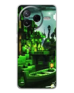 Чехол для Xiaomi Redmi K80 Ultra с картинкой «Minecraft лесной пейзаж» Чехол для Xiaomi Redmi K80 Ultra с картинкой «Minecraft лесной пейзаж»
