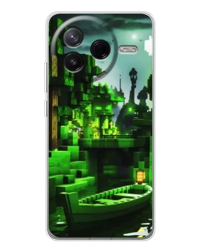 Чехол для Xiaomi Redmi K80 Ultra с картинкой «Minecraft лесной пейзаж» Чехол для Xiaomi Redmi K80 Ultra с картинкой «Minecraft лесной пейзаж»
