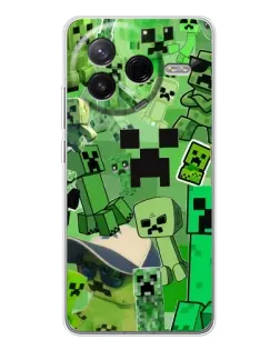 Чехол для Xiaomi Redmi K80 Ultra с картинкой «Криперы Minecraft» Чехол для Xiaomi Redmi K80 Ultra с картинкой «Криперы Minecraft»