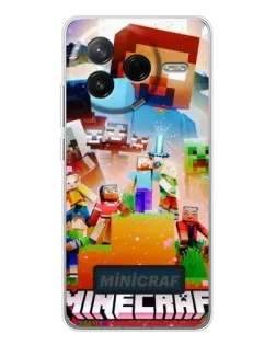 Чехол для Xiaomi Redmi K80 Ultra с картинкой «Minecraft герои игры» Чехол для Xiaomi Redmi K80 Ultra с картинкой «Minecraft герои игры»