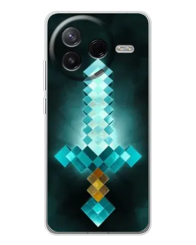 Чехол для Xiaomi Redmi K80 Ultra с картинкой «Алмазный меч неон» Чехол для Xiaomi Redmi K80 Ultra с картинкой «Алмазный меч неон»