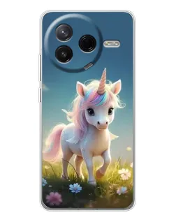 Чехол для Xiaomi Redmi K80 Ultra с картинкой «Единорог на поляне» Чехол для Xiaomi Redmi K80 Ultra с картинкой «Единорог на поляне»