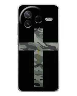 Чехол для Xiaomi Redmi K80 Ultra с картинкой «Милитари Крест»