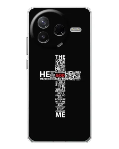 Чохол для Xiaomi Redmi K80 Ultra з картинкою «Текстовий хрест» Чохол для Xiaomi Redmi K80 Ultra з картинкою «Текстовий хрест»