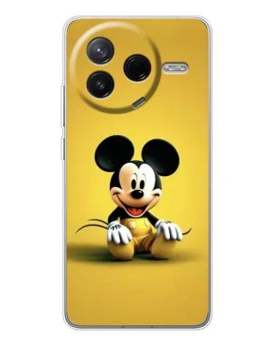 Чехол для Xiaomi Redmi K80 Ultra с картинкой «Микки на желтом»