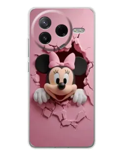 Чехол для Xiaomi Redmi K80 Ultra с картинкой «Минни сквозь стену»