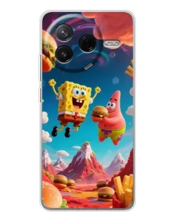 Чехол для Xiaomi Redmi K80 Ultra с картинкой «Космический фастфуд»