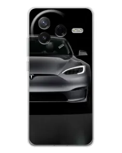 Чехол для Xiaomi Redmi K80 Ultra с картинкой «Tesla Model S Look»