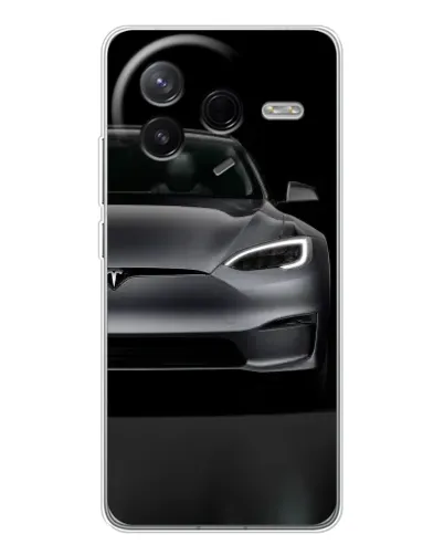 Чехол для Xiaomi Redmi K80 Ultra с картинкой «Tesla Model S Look» Чехол для Xiaomi Redmi K80 Ultra с картинкой «Tesla Model S Look»