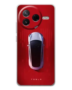 Чехол для Xiaomi Redmi K80 Ultra с картинкой «Tesla Top View» Чехол для Xiaomi Redmi K80 Ultra с картинкой «Tesla Top View»