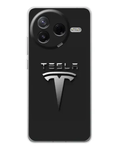 Чехол для Xiaomi Redmi K80 Ultra с картинкой «Стальной логотип Tesla» Чехол для Xiaomi Redmi K80 Ultra с картинкой «Стальной логотип Tesla»