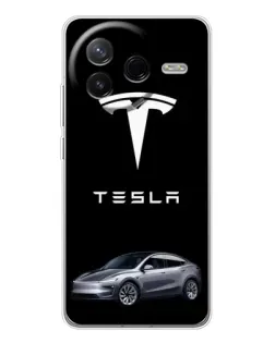 Чехол для Xiaomi Redmi K80 Ultra с картинкой «Tesla Model Y»