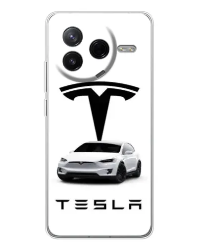 Чехол для Xiaomi Redmi K80 Ultra с картинкой «Tesla White Style» Чехол для Xiaomi Redmi K80 Ultra с картинкой «Tesla White Style»